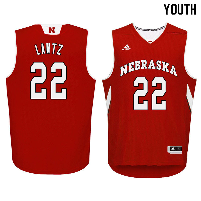 Youth Nebraska Cornhuskers #22 Stu Lantz College Basketball Jersyes Sale-Red - Click Image to Close